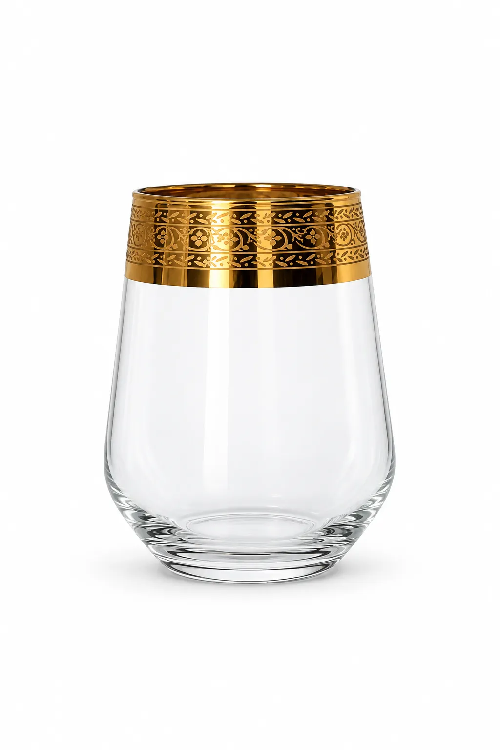 Small Titanium Gold Coated Water Glass