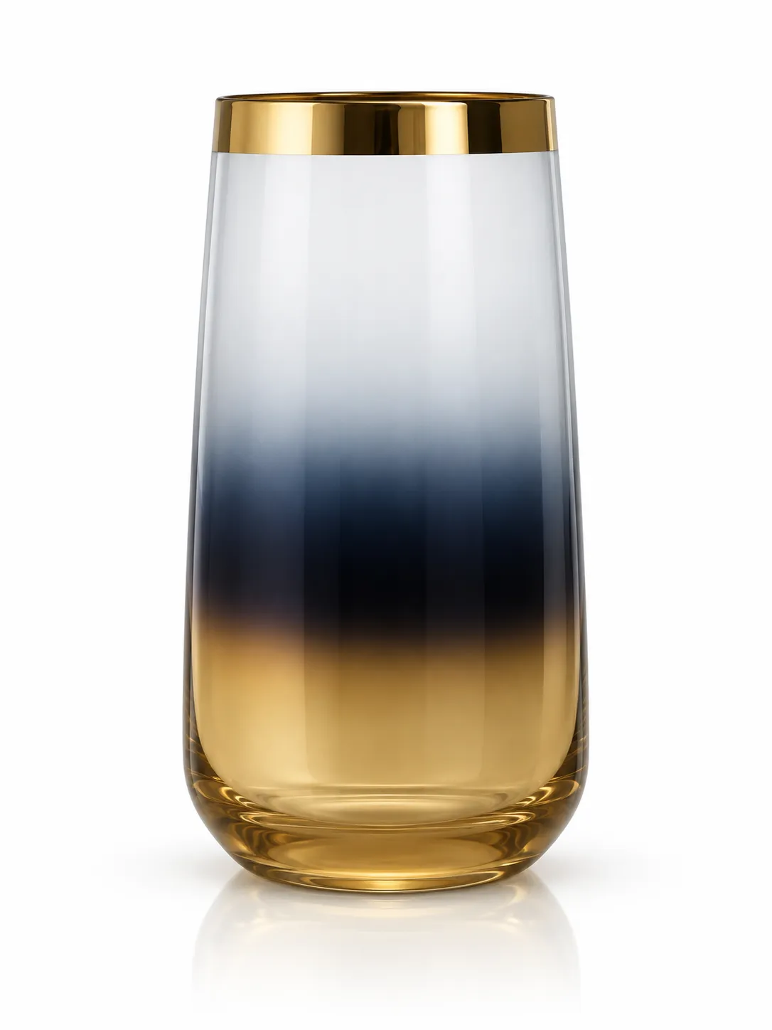 Ombre Titanium Coated Water Glass