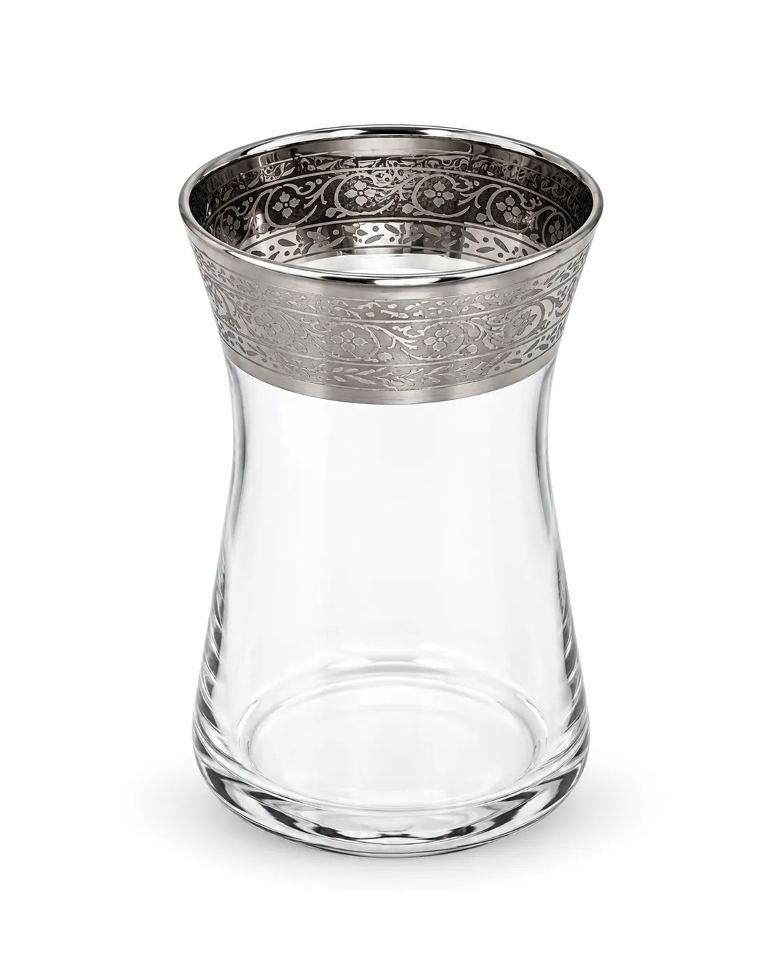 Titanium Silver Coated Tea Glass