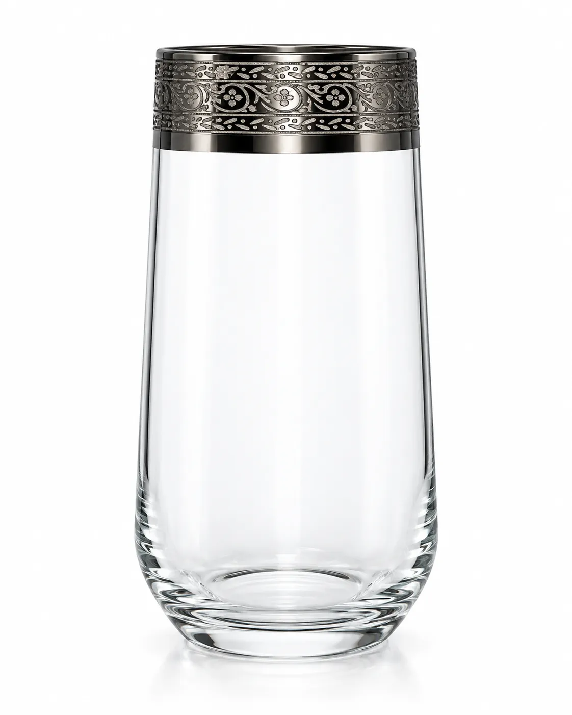 Titanium Silver Coated Water Glass